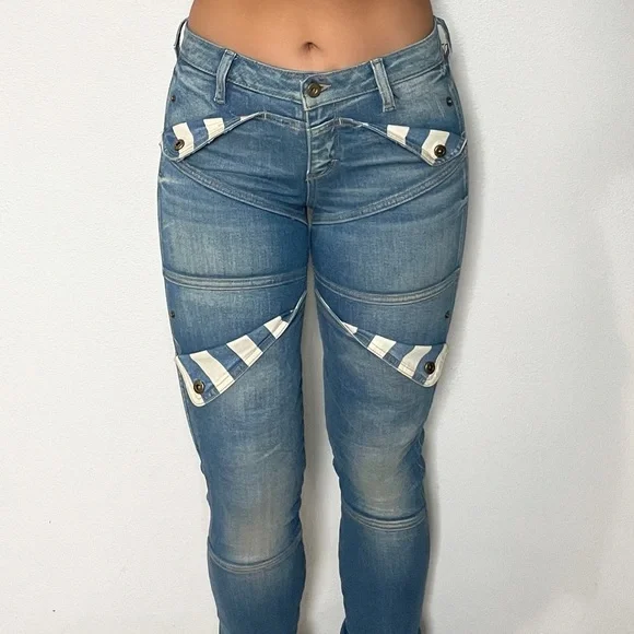 Skinny Jeans Guess Striped Jeans Guess Jeans Guess Striped Pockets